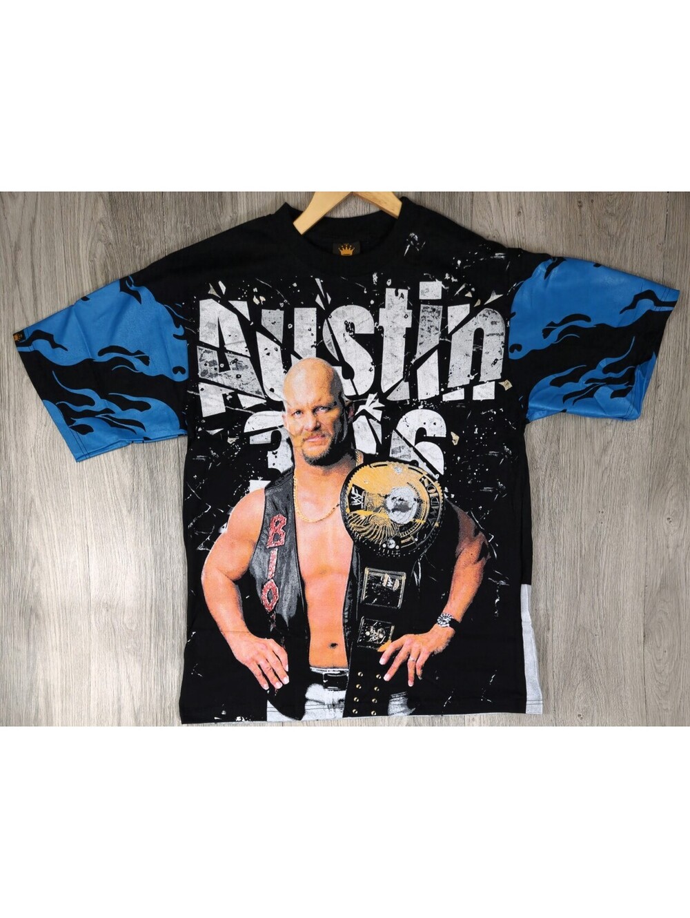 Stone Cold Steve Austin 3:16 WWE AOP T-shirt Size XL Limited All Over Print
